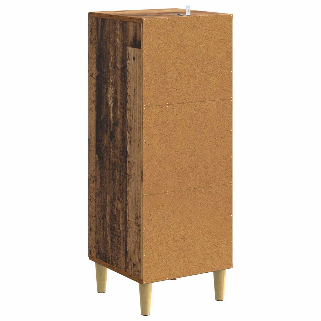 vidaXL Bufet Stare drewno 33 x 34,5 x 90 cm Drewno inżynieryjne