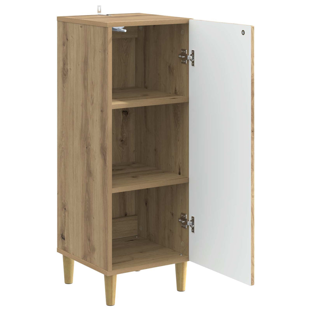 vidaXL Bufet Dąb artisan 33 x 34,5 x 90 cm Drewno inżynieryjne