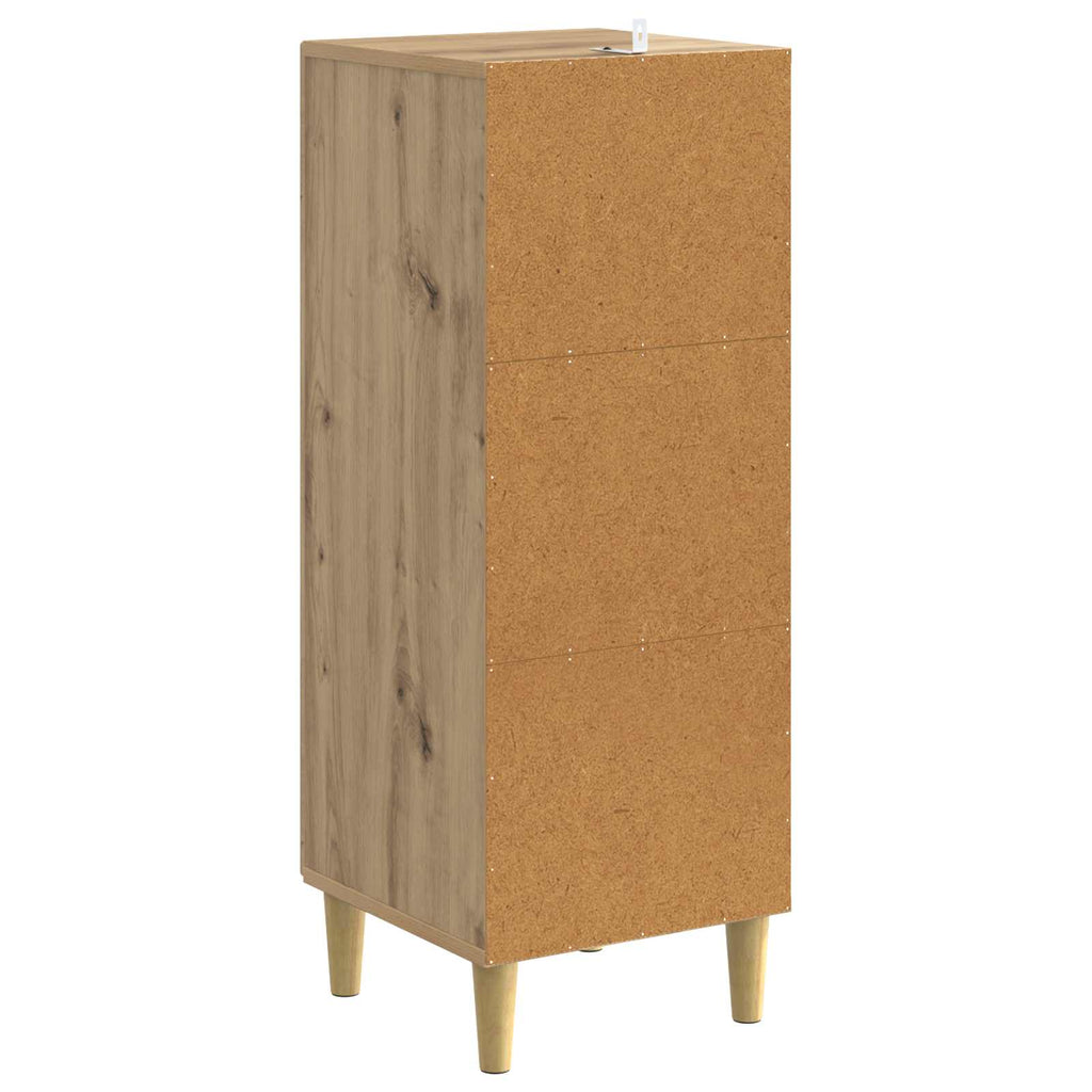 vidaXL Bufet Dąb artisan 33 x 34,5 x 90 cm Drewno inżynieryjne