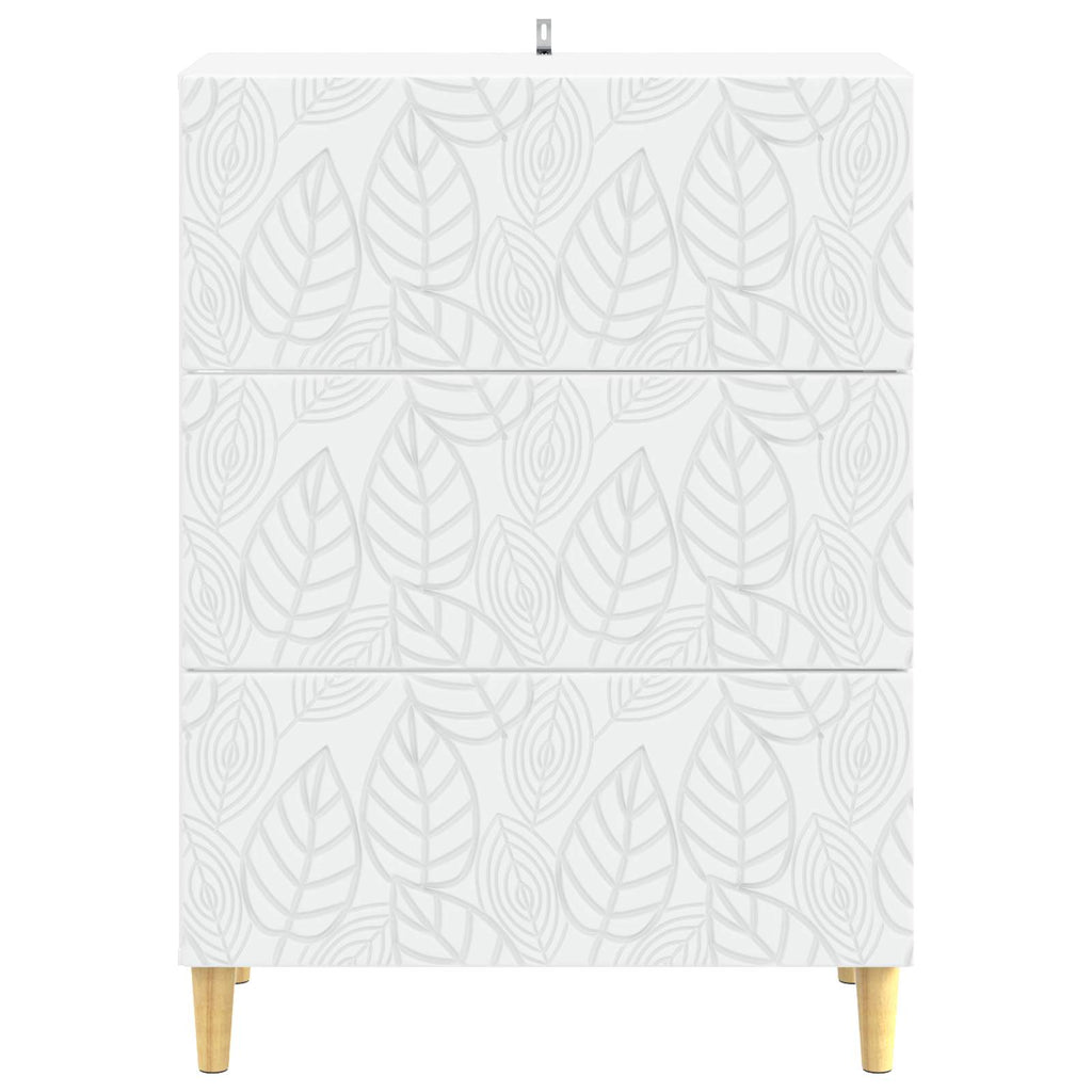 vidaXL Szafka z Szufladami Biały 66 x 34,5 x 90 cm Drewno inżynieryjne