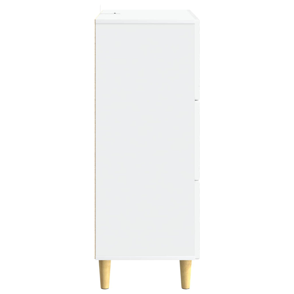 vidaXL Szafka z Szufladami Biały 66 x 34,5 x 90 cm Drewno inżynieryjne