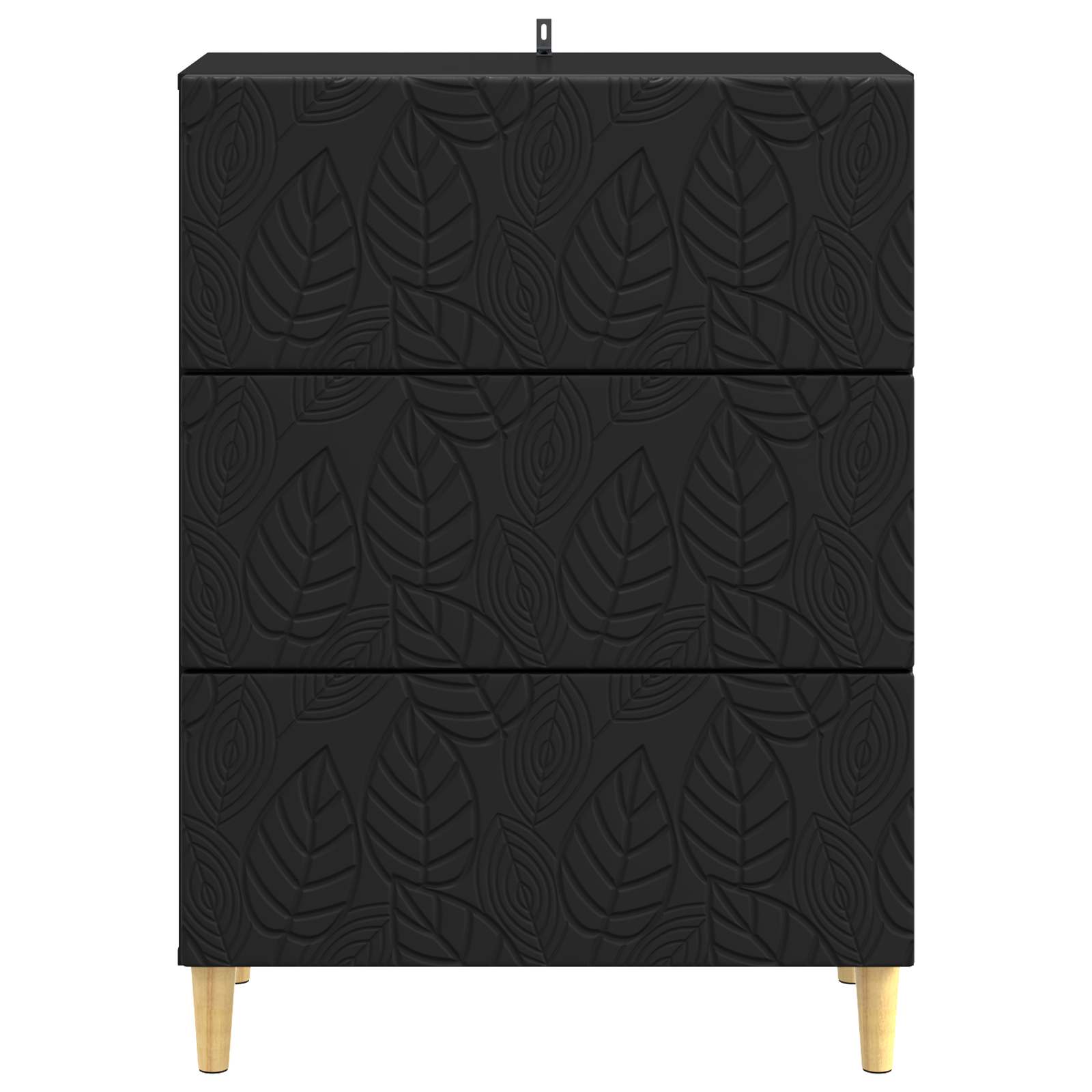 vidaXL Szafka z Szufladami Czarny 66 x 34,5 x 90 cm
