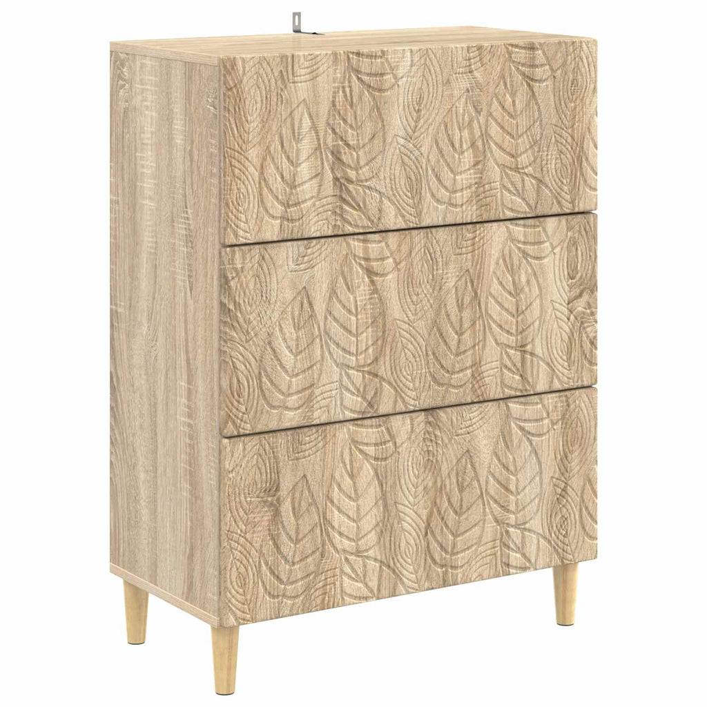 vidaXL Szafka z Szufladami dąb Sonoma 66 x 34,5 x 90 cm