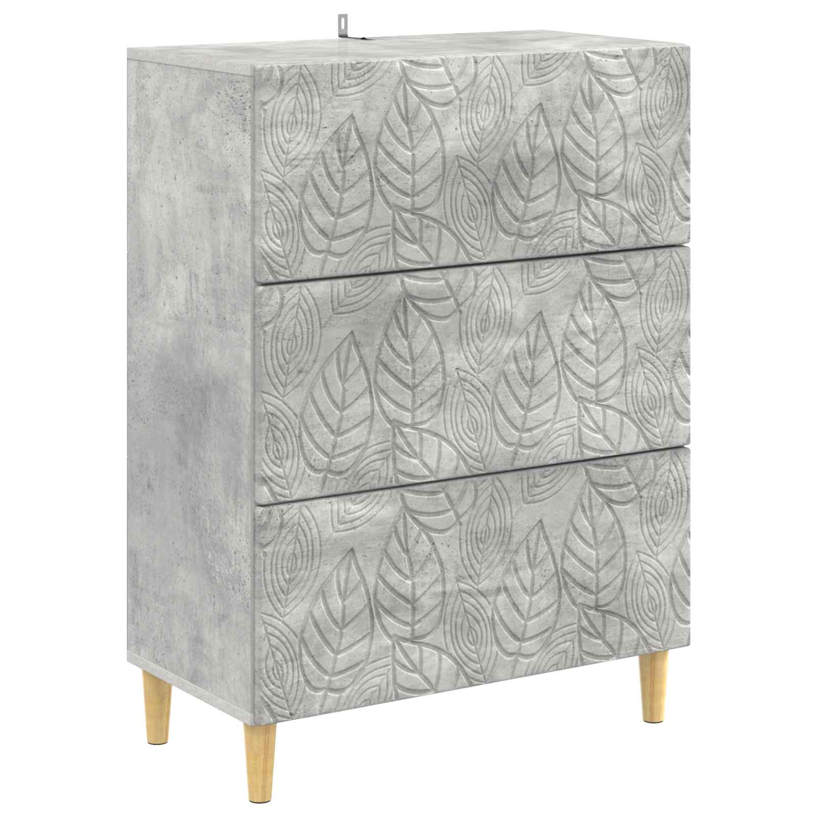 vidaXL Szafka z Szufladami Betonowy szary 66 x 34,5 x 90 cm