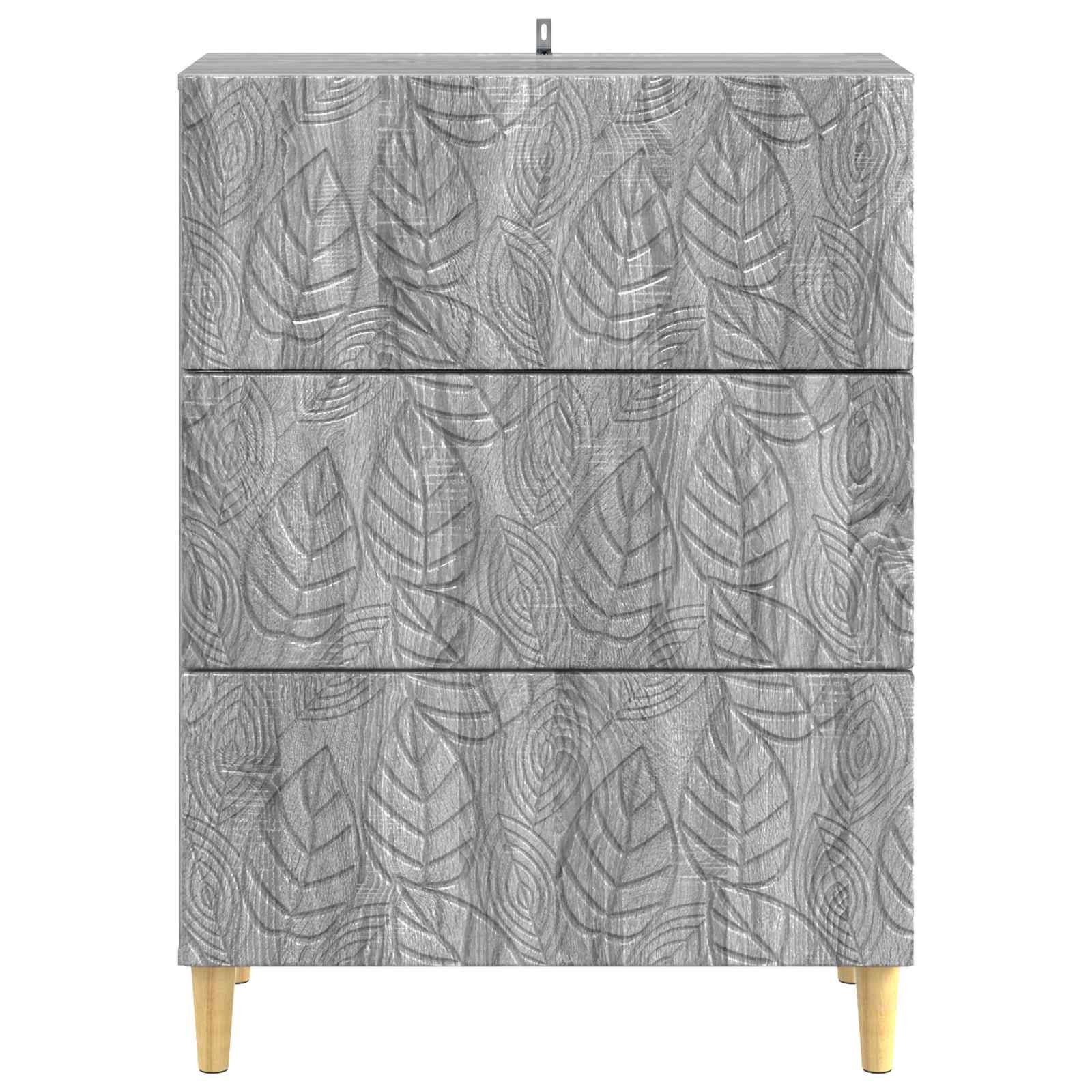 vidaXL Szafka z Szufladami Szary Sonoma 66 x 34,5 x 90 cm