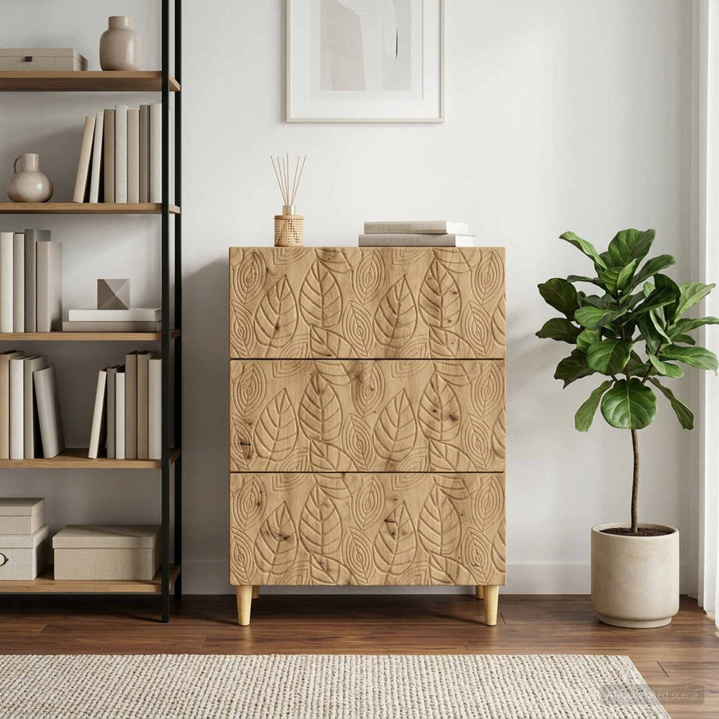 vidaXL Szafka z Szufladami 66 x 34,5 x 90 cm Drewno inżynieryjne