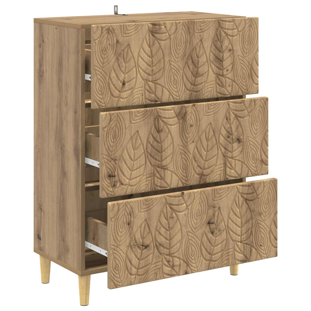 vidaXL Szafka z Szufladami 66 x 34,5 x 90 cm Drewno inżynieryjne