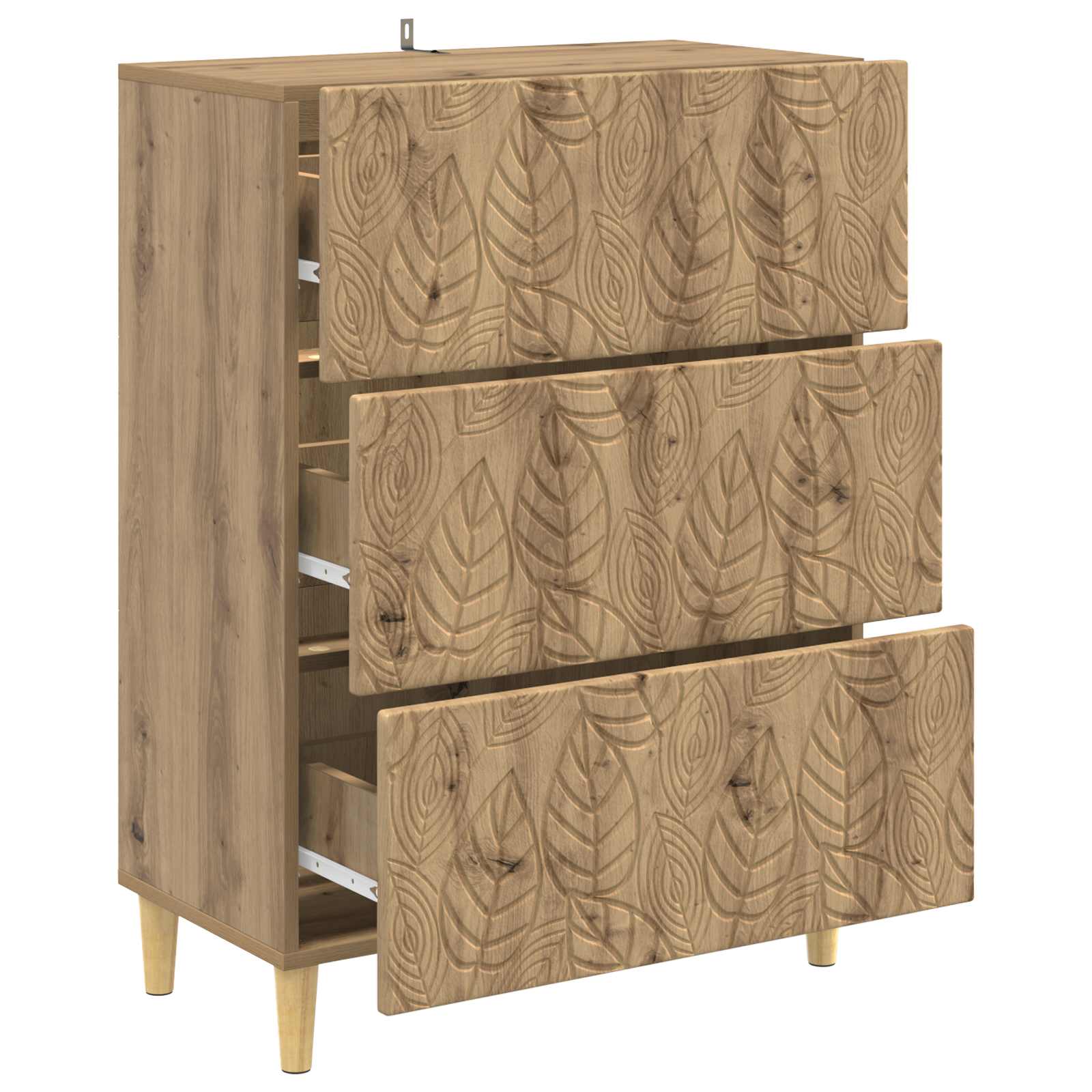 vidaXL Szafka z Szufladami 66 x 34,5 x 90 cm Drewno inżynieryjne