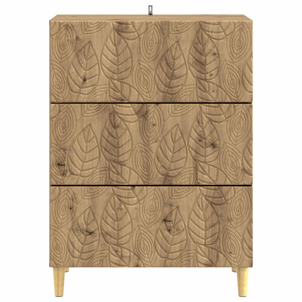 vidaXL Szafka z Szufladami 66 x 34,5 x 90 cm Drewno inżynieryjne
