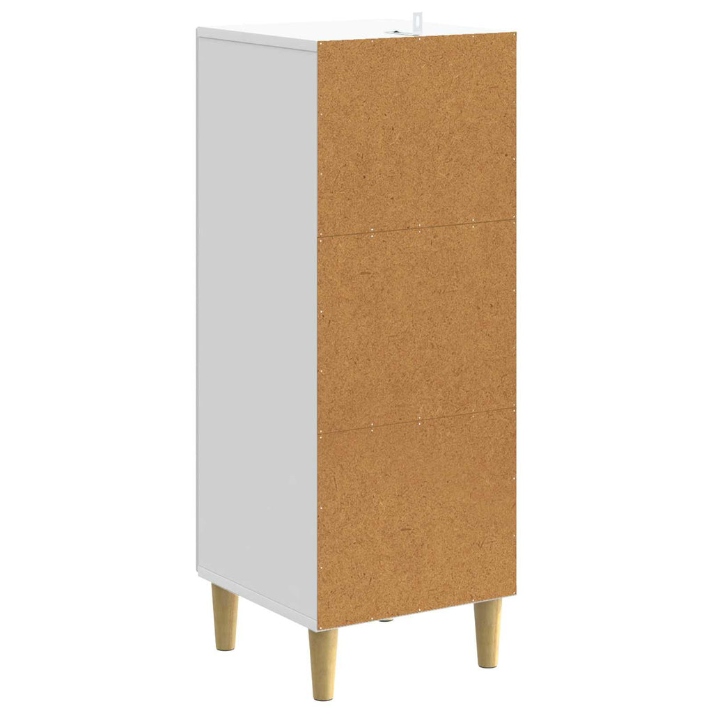 vidaXL Szafka z Szufladami 33 x 34,5 x 90 cm Drewno inżynieryjne Biały