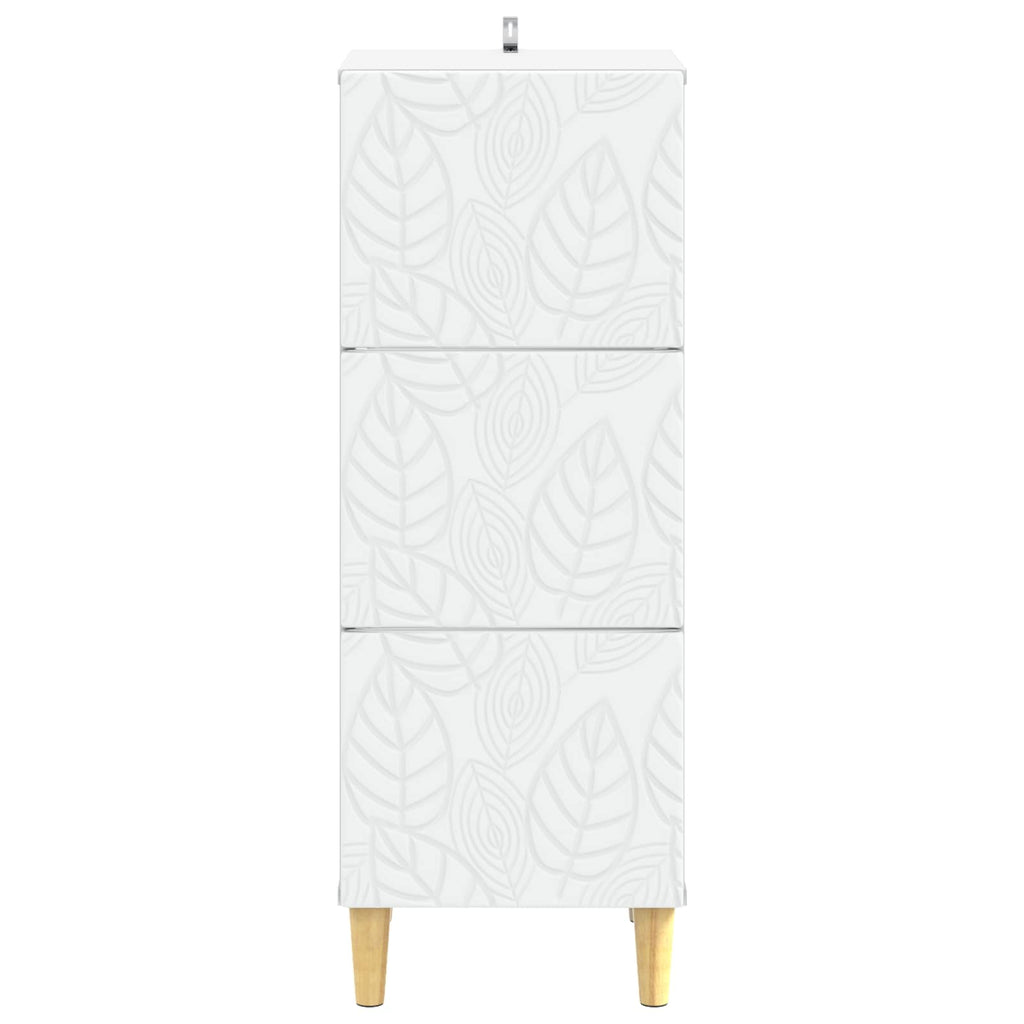 vidaXL Szafka z Szufladami 33 x 34,5 x 90 cm Drewno inżynieryjne Biały