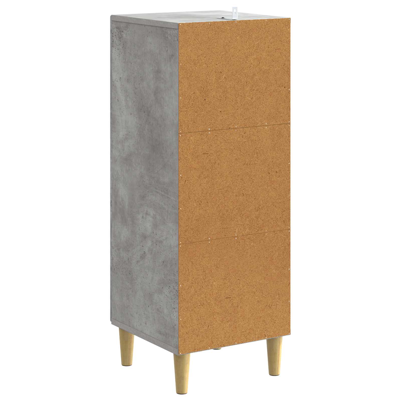 vidaXL Szafka z Szufladami Betonowy szary 33 x 34,5 x 90 cm