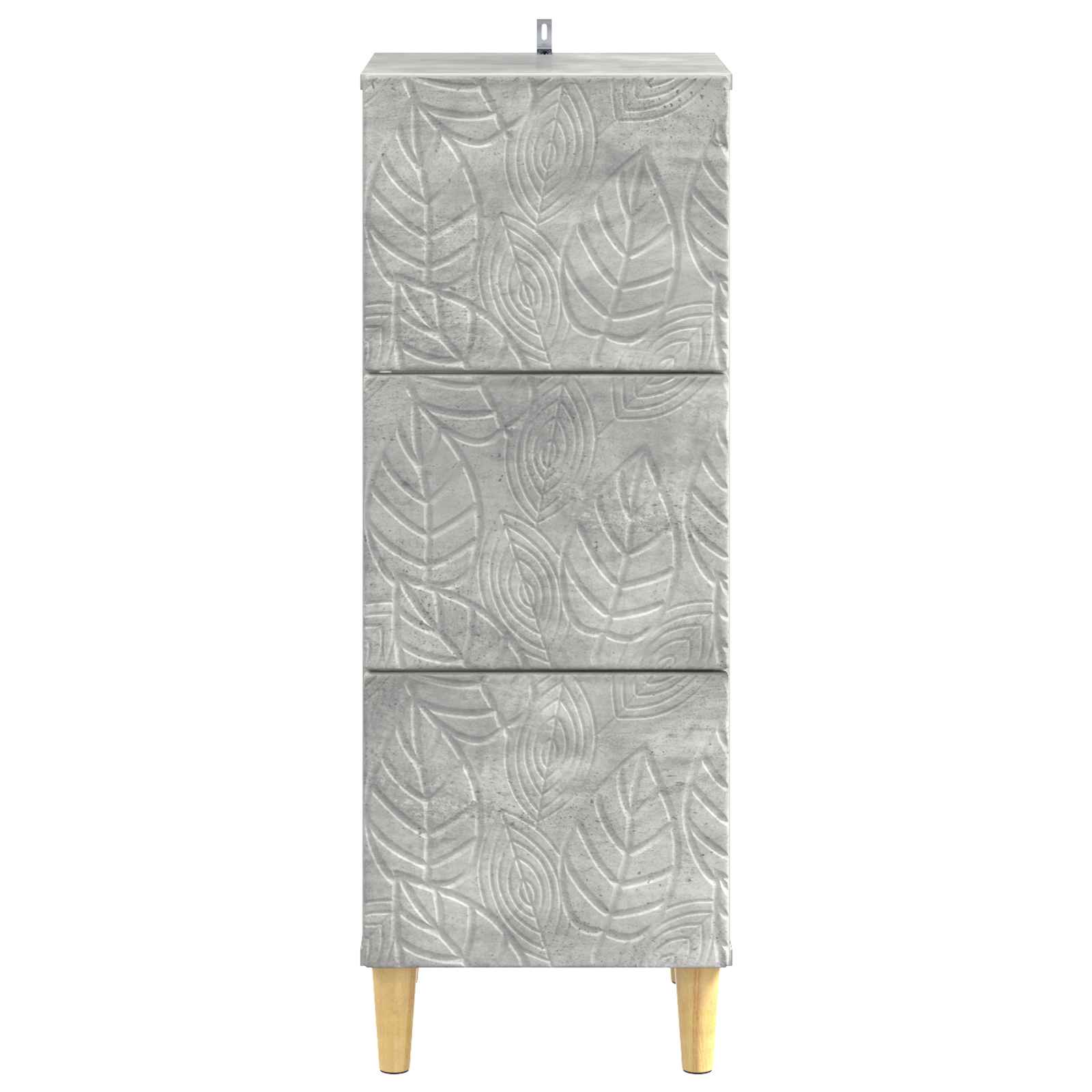 vidaXL Szafka z Szufladami Betonowy szary 33 x 34,5 x 90 cm
