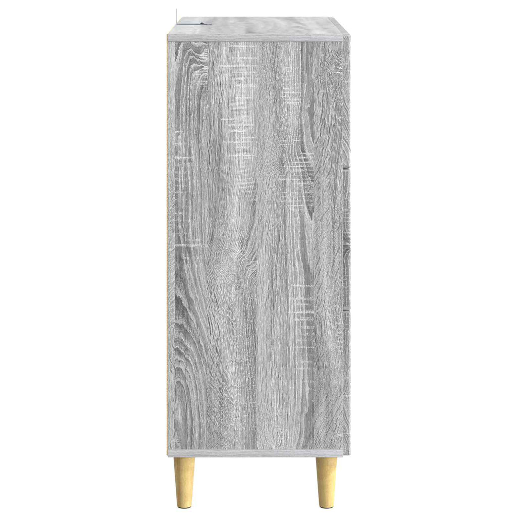 vidaXL Szafka z Szufladami Szary Sonoma 33 x 34,5 x 90 cm