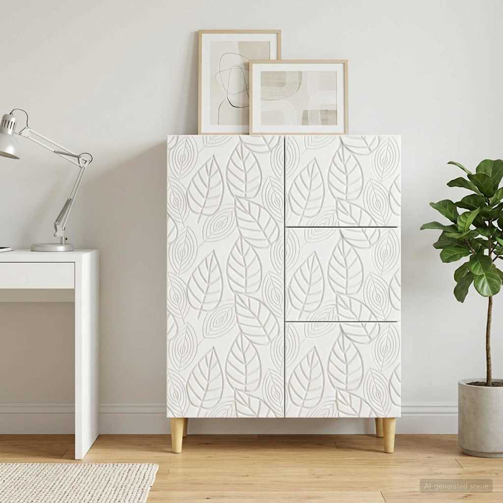 vidaXL Bufet Biały 66 x 34,5 x 90 cm Drewno inżynieryjne