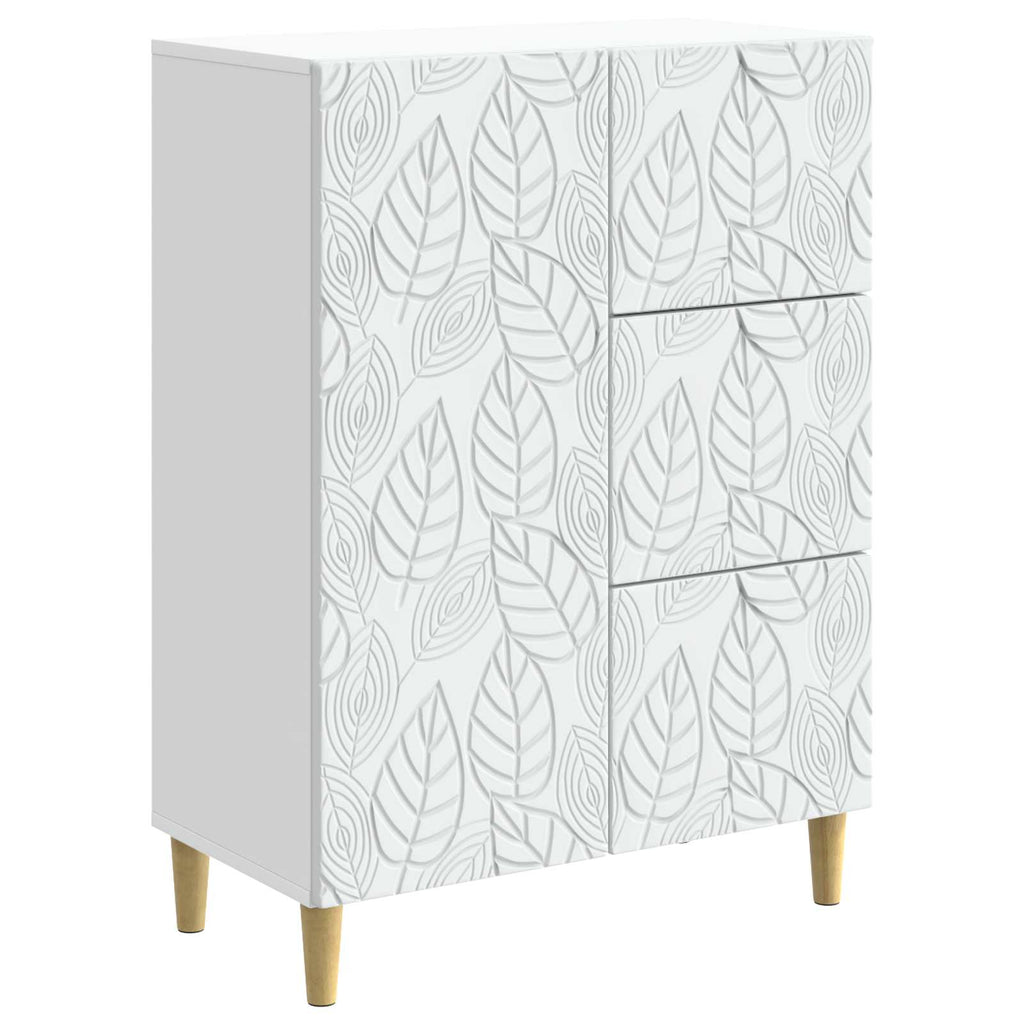 vidaXL Bufet Biały 66 x 34,5 x 90 cm Drewno inżynieryjne