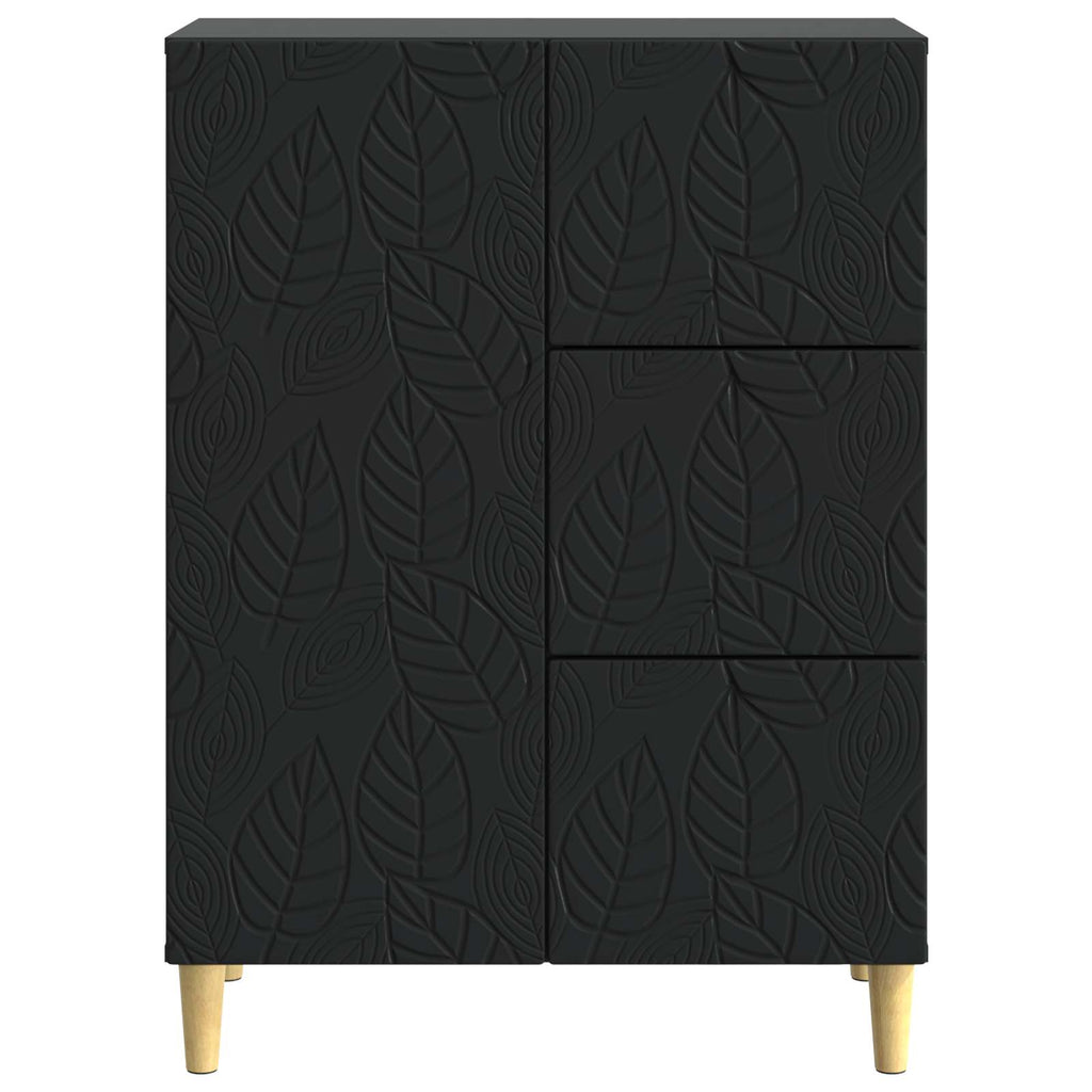 vidaXL Bufet Czarny 66 x 34,5 x 90 cm Drewno inżynieryjne