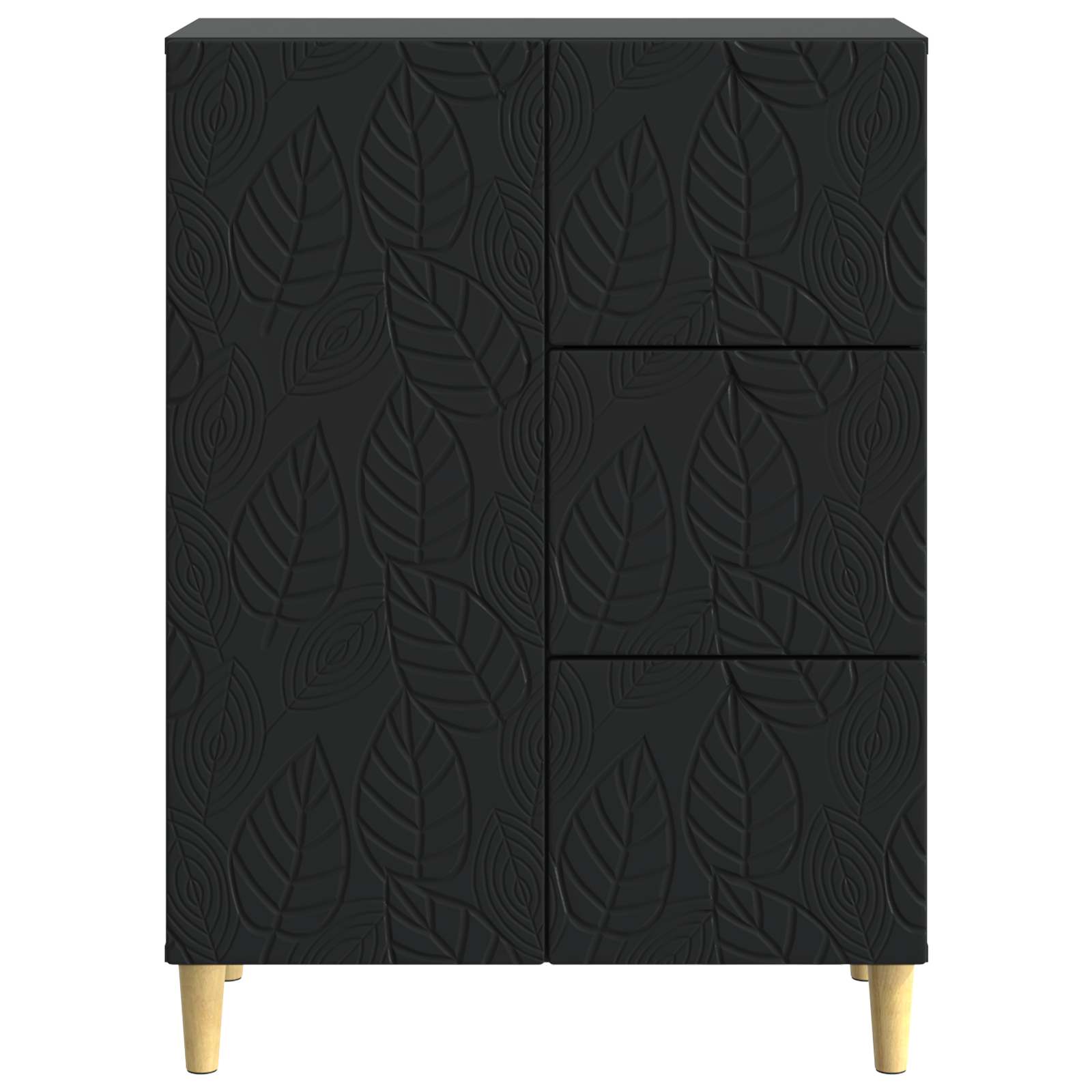 vidaXL Bufet Czarny 66 x 34,5 x 90 cm Drewno inżynieryjne