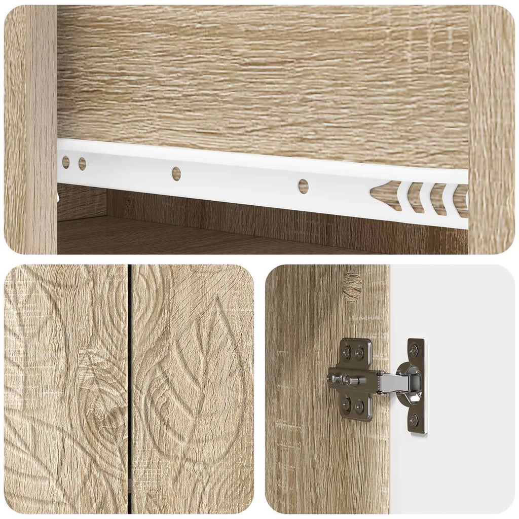 vidaXL Bufet dąb Sonoma 66 x 34,5 x 90 cm Drewno inżynieryjne