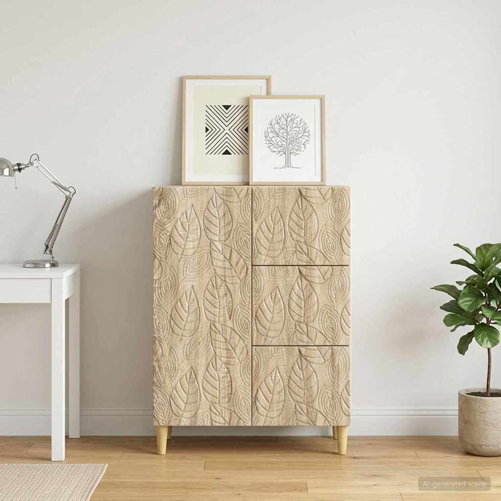 vidaXL Bufet dąb Sonoma 66 x 34,5 x 90 cm Drewno inżynieryjne