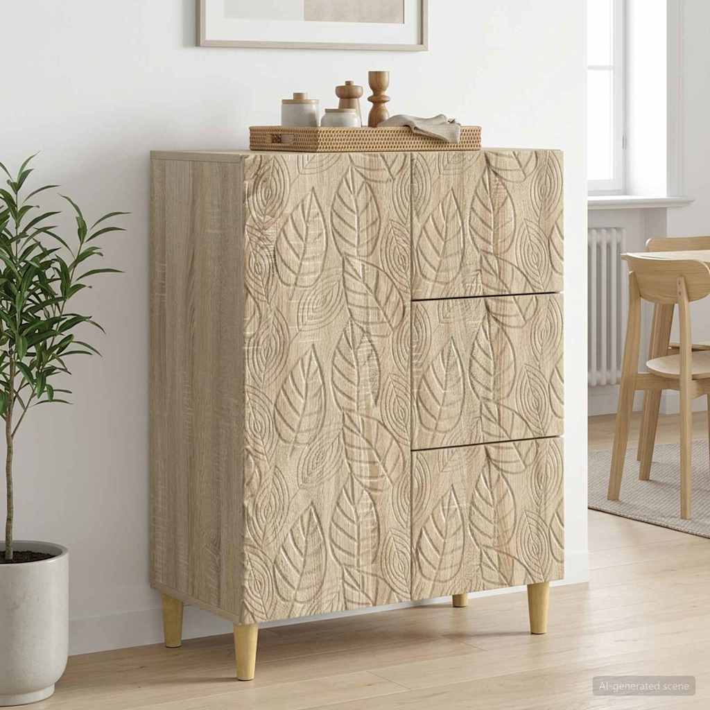 vidaXL Bufet dąb Sonoma 66 x 34,5 x 90 cm Drewno inżynieryjne