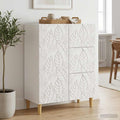 vidaXL Bufet Biały wysoki połysk 66 x 34,5 x 90 cm Drewno inżynieryjne