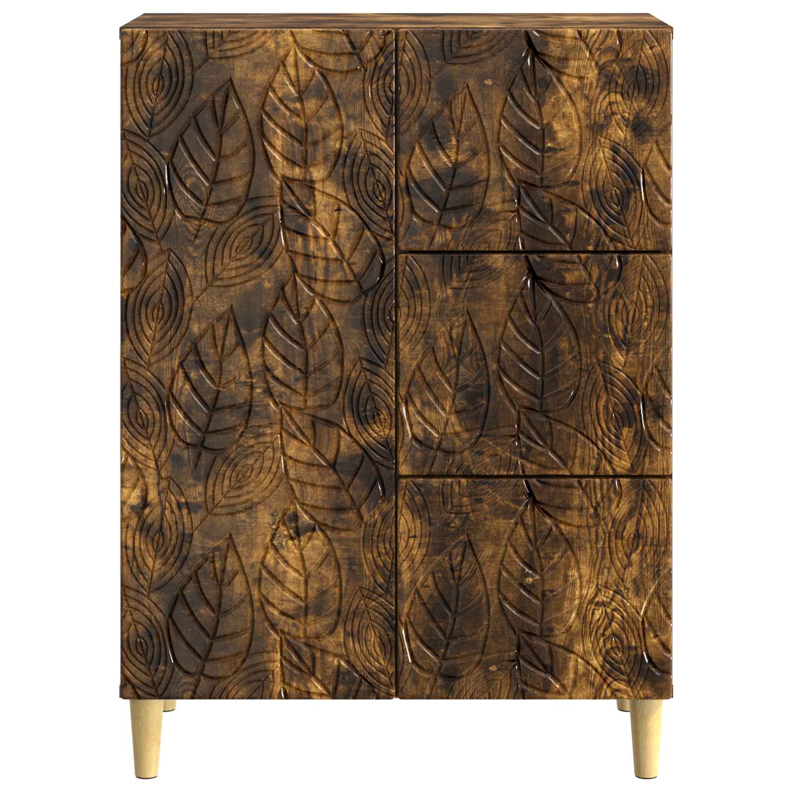 vidaXL Bufet Dąb wędzony 66 x 34,5 x 90 cm Drewno inżynieryjne