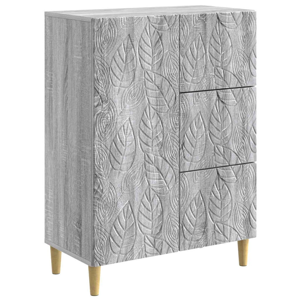 vidaXL Bufet Szary Sonoma 66 x 34,5 x 90 cm Drewno inżynieryjne