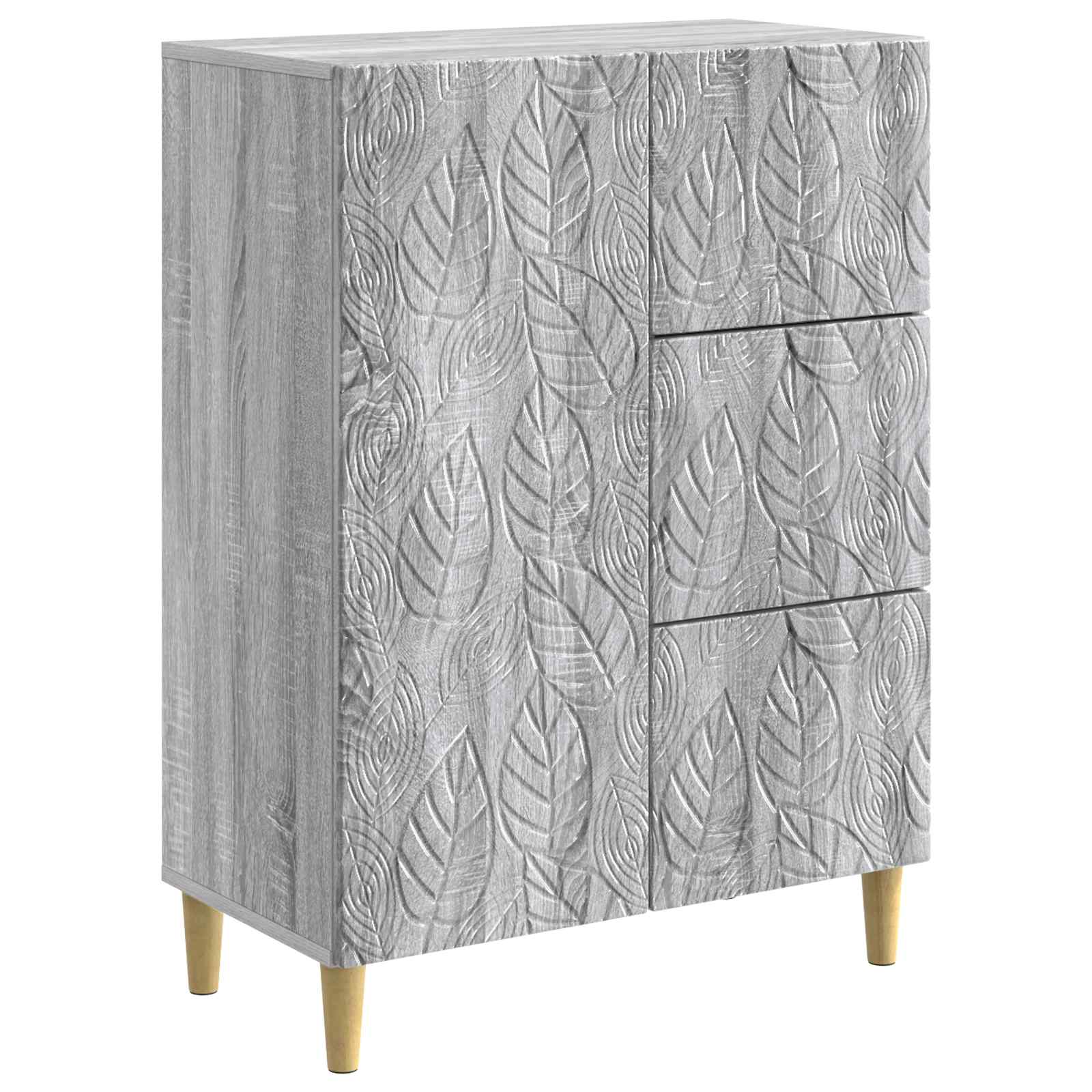 vidaXL Bufet Szary Sonoma 66 x 34,5 x 90 cm Drewno inżynieryjne