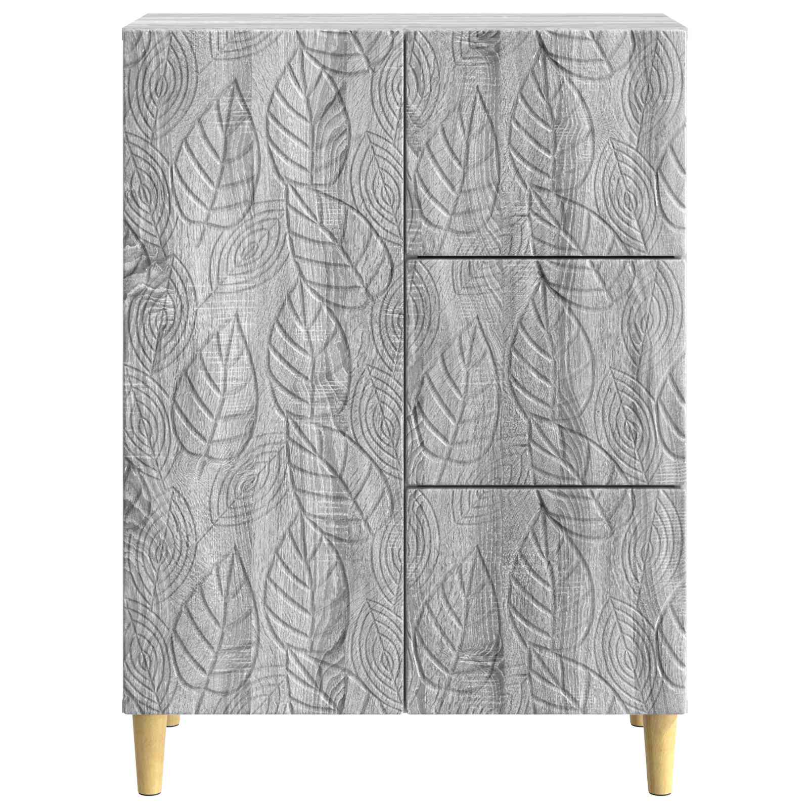 vidaXL Bufet Szary Sonoma 66 x 34,5 x 90 cm Drewno inżynieryjne