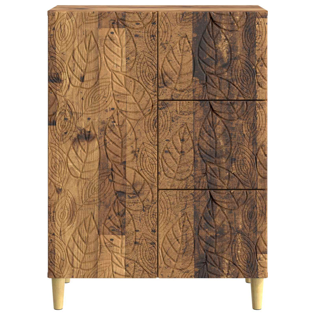 vidaXL Bufet Stare drewno 66 x 34,5 x 90 cm Drewno inżynieryjne