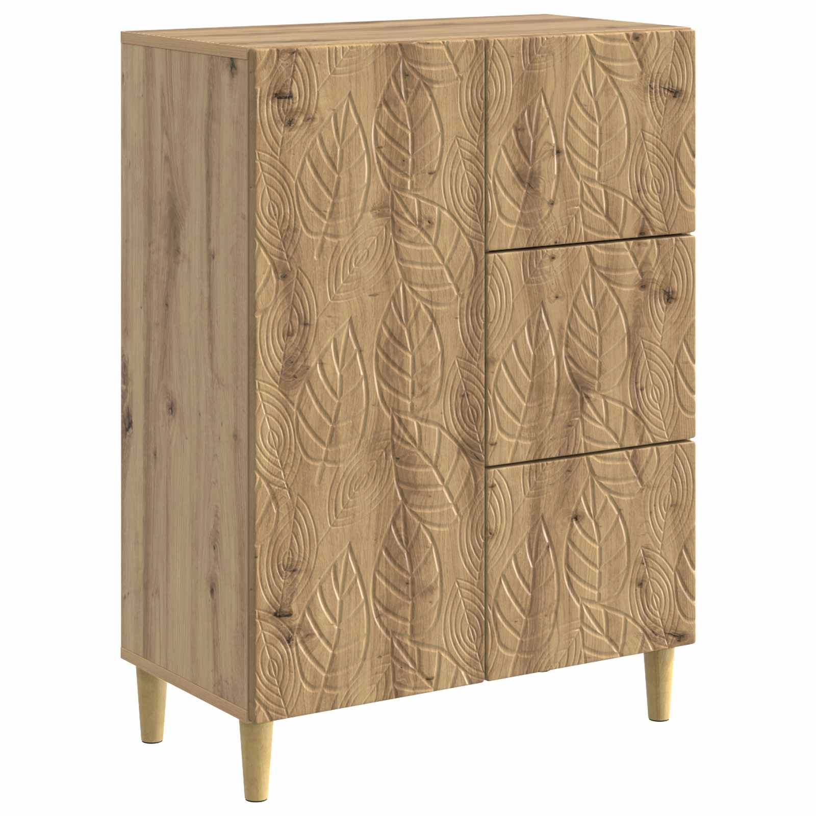 vidaXL Bufet Dąb artisan 66 x 34,5 x 90 cm Drewno inżynieryjne