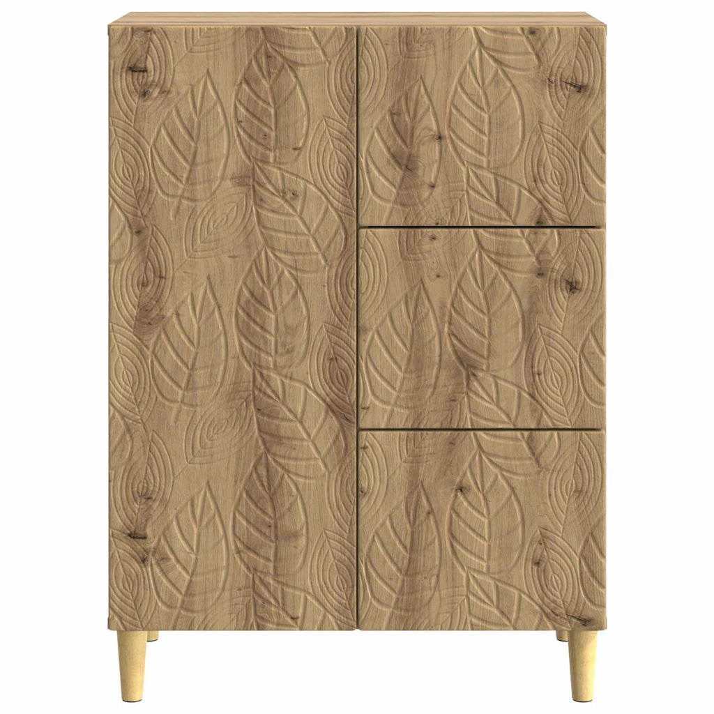 vidaXL Bufet Dąb artisan 66 x 34,5 x 90 cm Drewno inżynieryjne