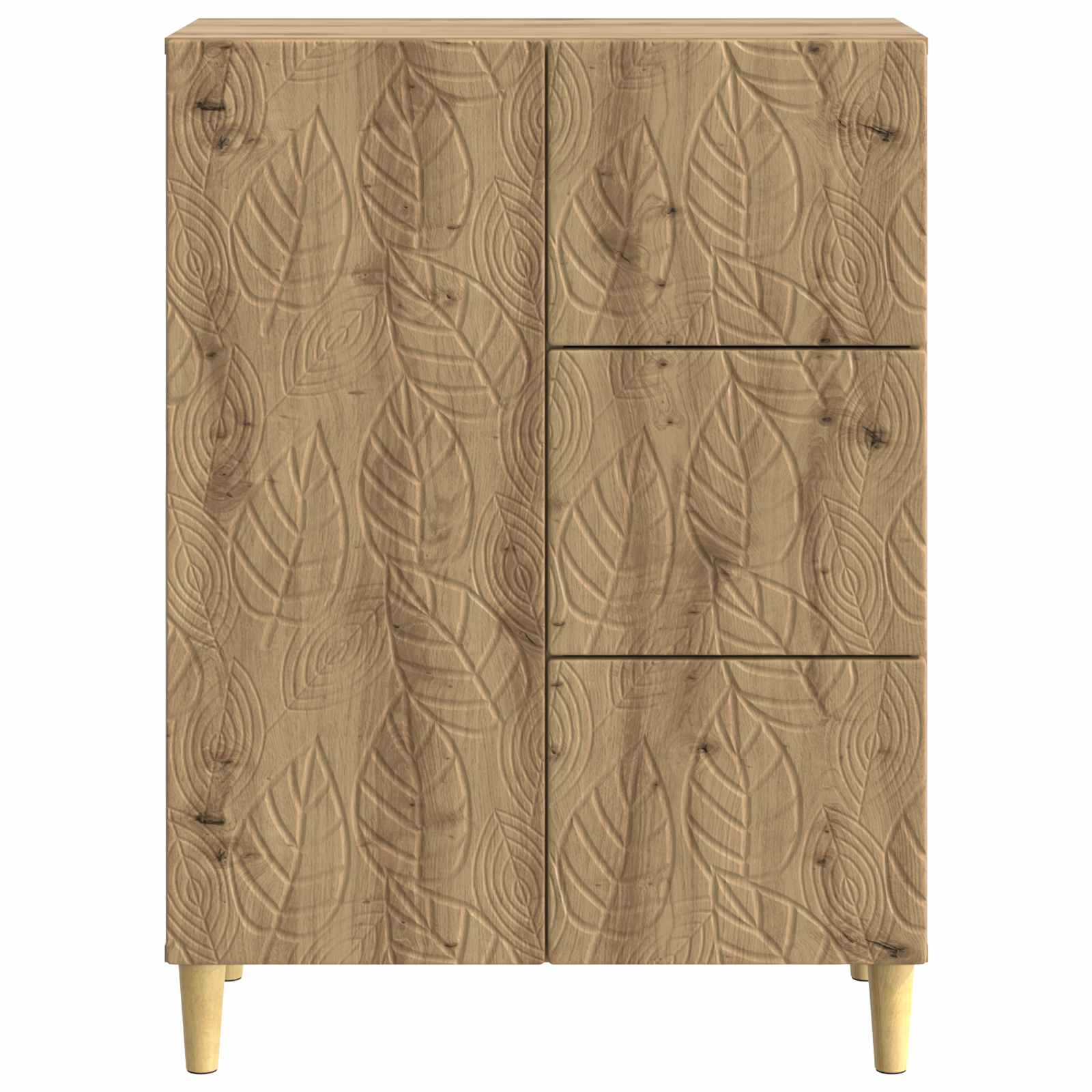 vidaXL Bufet Dąb artisan 66 x 34,5 x 90 cm Drewno inżynieryjne