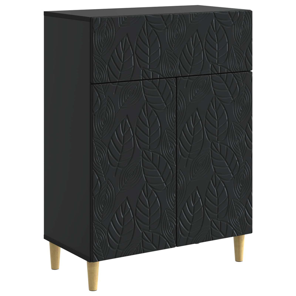 vidaXL Bufet Czarny 66 x 34,5 x 90 cm Drewno inżynieryjne
