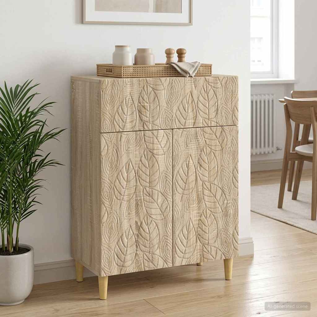 vidaXL Bufet dąb Sonoma 66 x 34,5 x 90 cm Drewno inżynieryjne