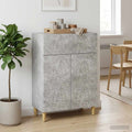 vidaXL Bufet Betonowy szary 66 x 34,5 x 90 cm Drewno inżynieryjne