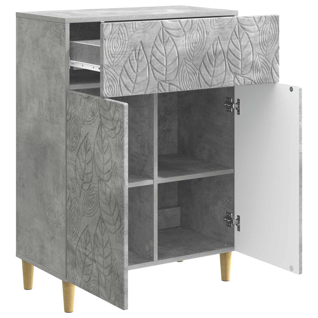 vidaXL Bufet Betonowy szary 66 x 34,5 x 90 cm Drewno inżynieryjne