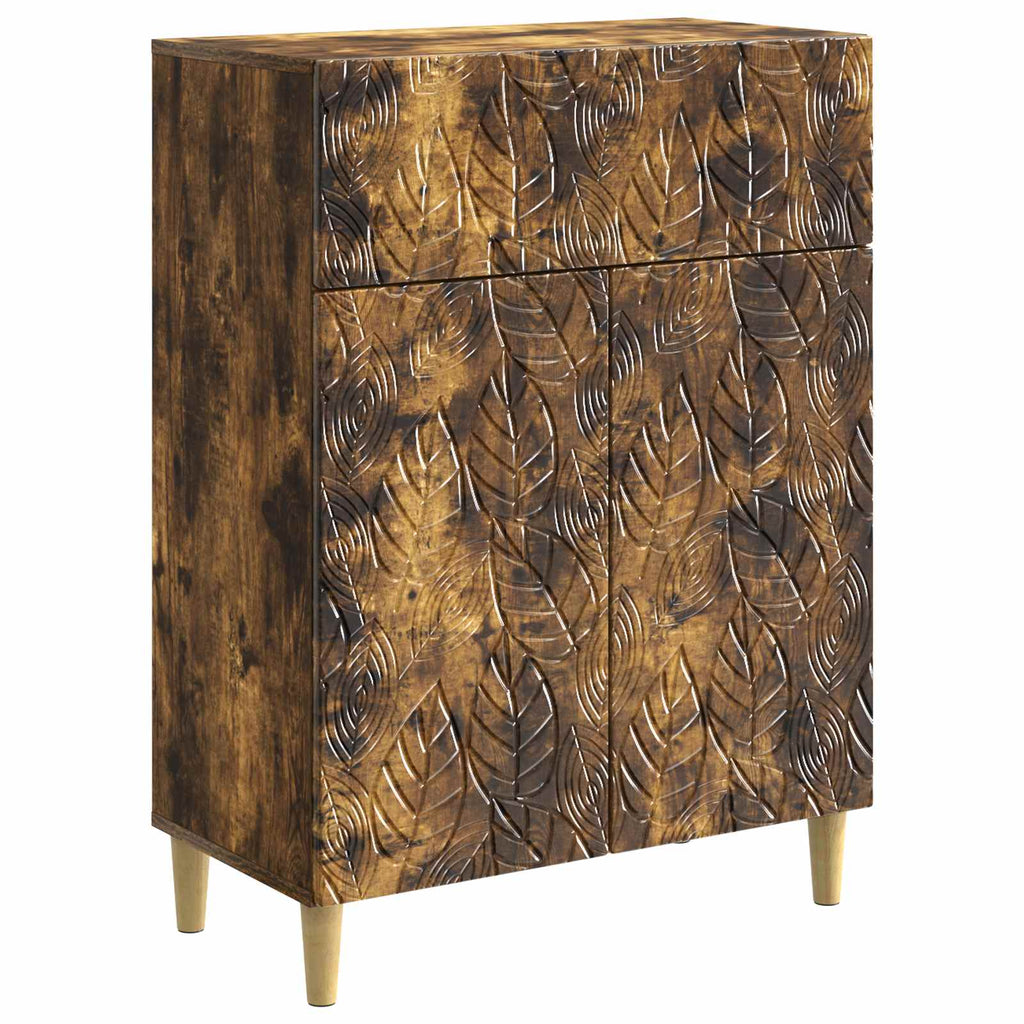 vidaXL Bufet Dąb wędzony 66 x 34,5 x 90 cm Drewno inżynieryjne
