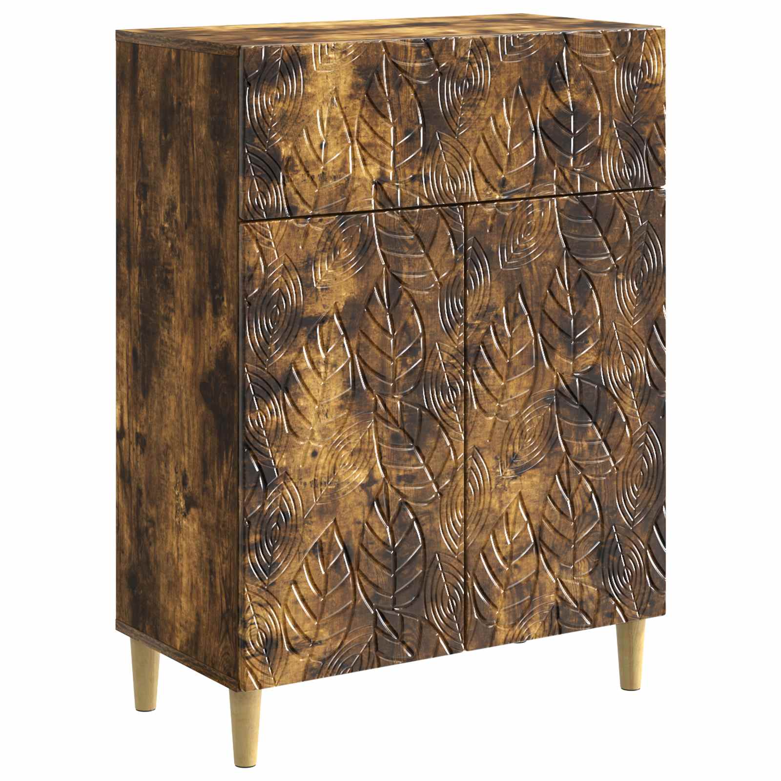 vidaXL Bufet Dąb wędzony 66 x 34,5 x 90 cm Drewno inżynieryjne