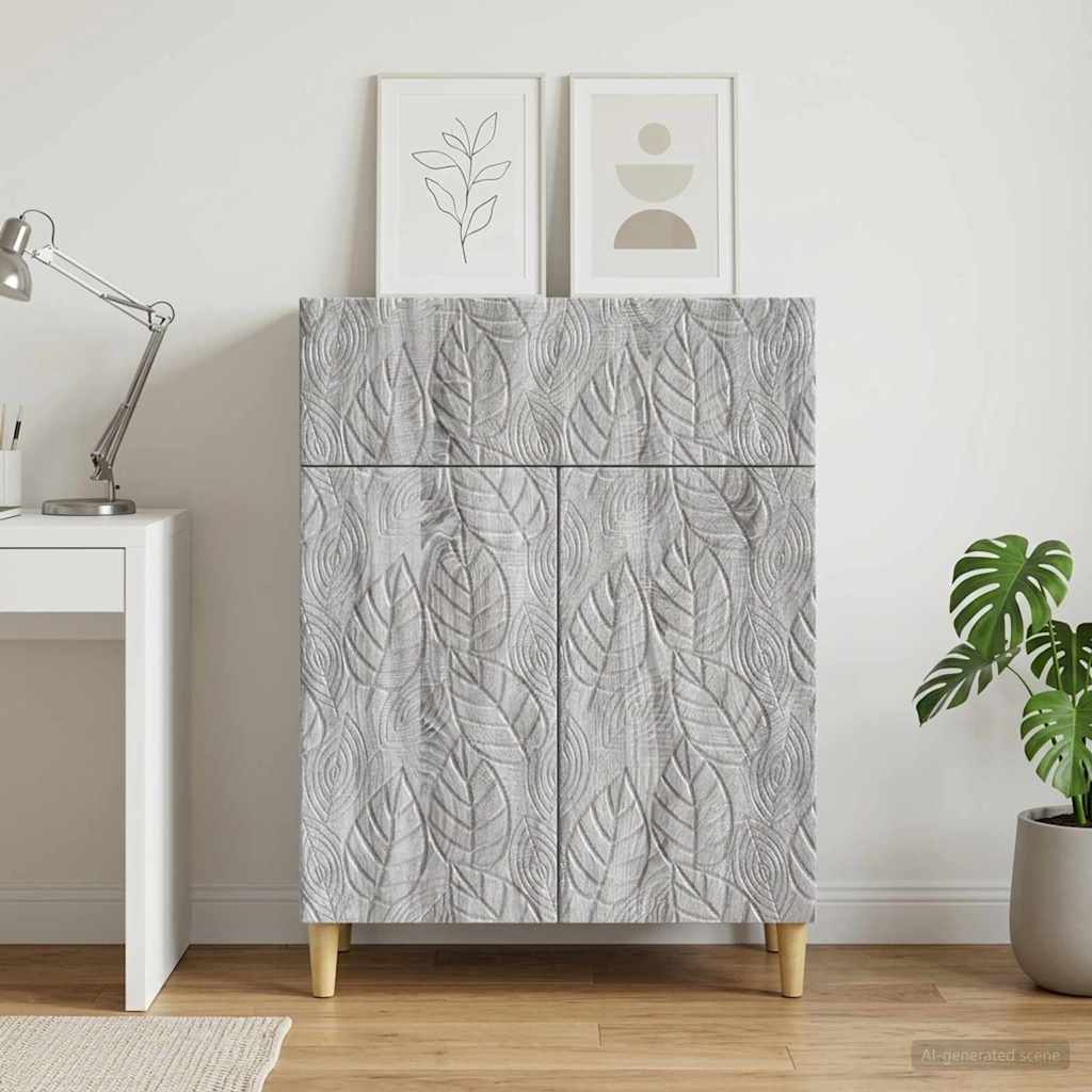 vidaXL Bufet Szary Sonoma 66 x 34,5 x 90 cm Drewno inżynieryjne