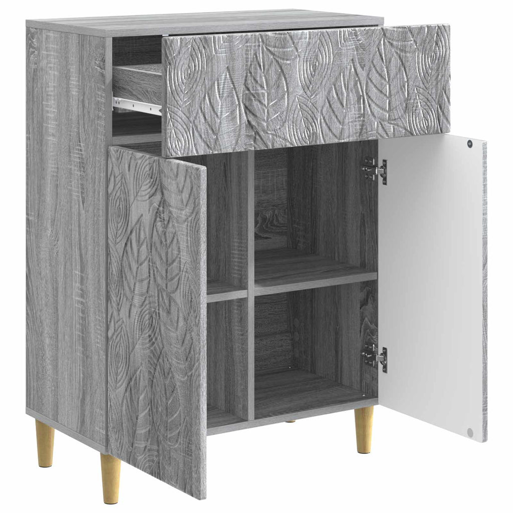 vidaXL Bufet Szary Sonoma 66 x 34,5 x 90 cm Drewno inżynieryjne