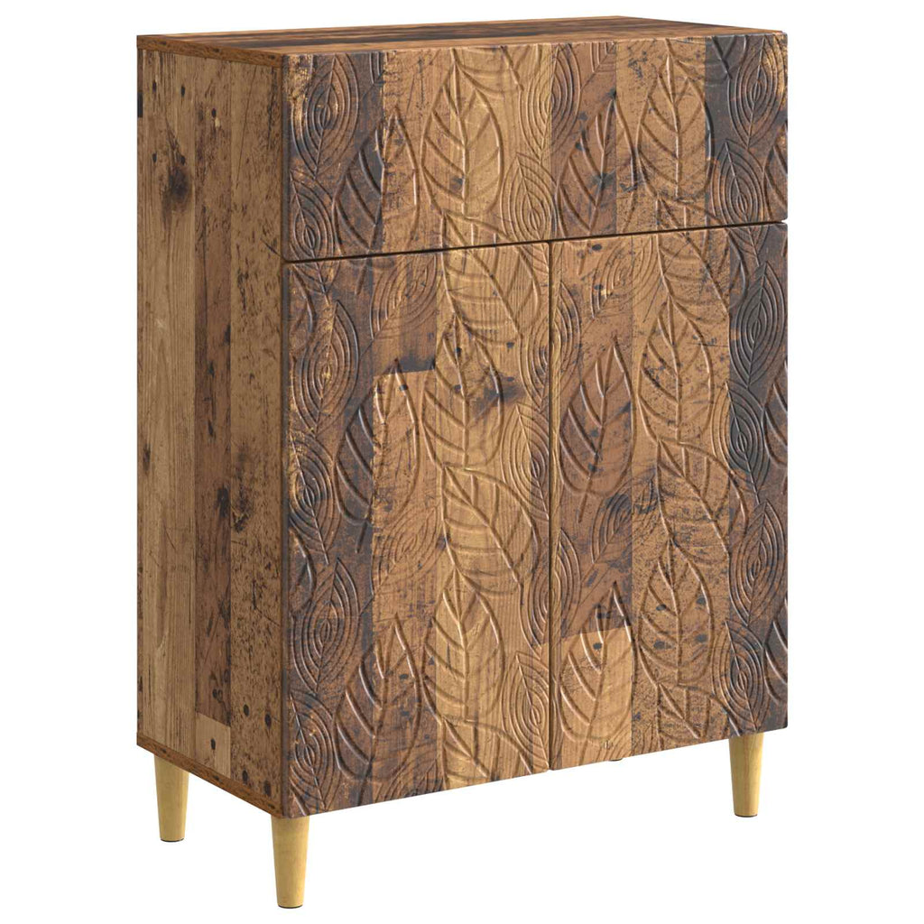 vidaXL Bufet Stare drewno 66 x 34,5 x 90 cm Drewno inżynieryjne