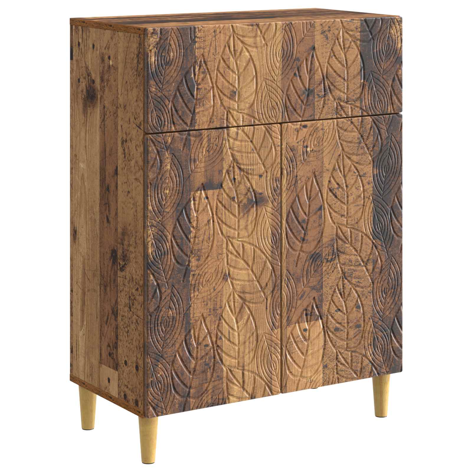 vidaXL Bufet Stare drewno 66 x 34,5 x 90 cm Drewno inżynieryjne