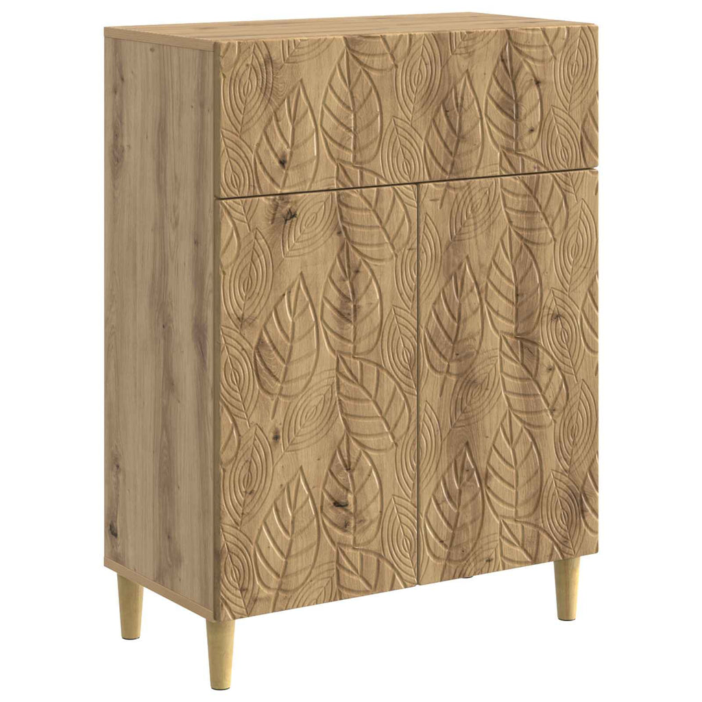 vidaXL Bufet Dąb artisan 66 x 34,5 x 90 cm Drewno inżynieryjne