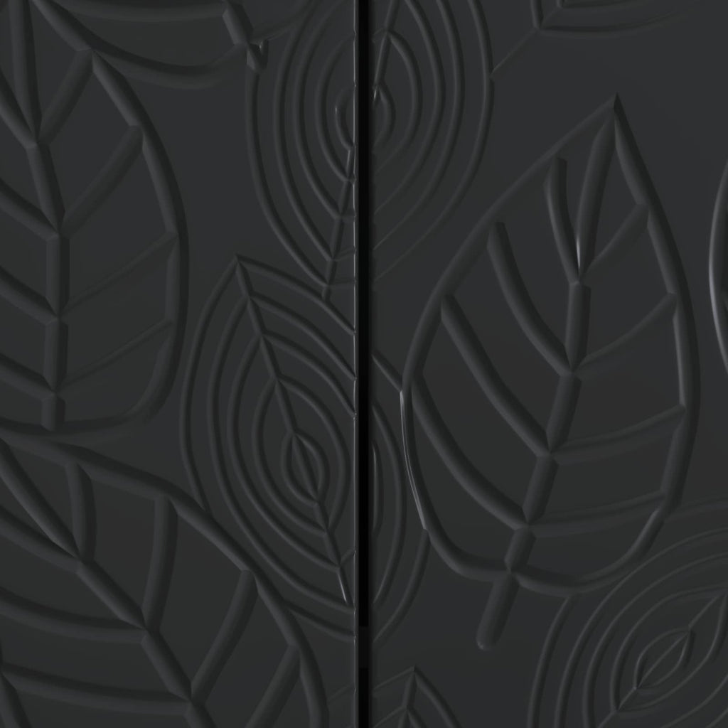 vidaXL Bufet Czarny 89 x 34,5 x 80 cm Drewno inżynieryjne