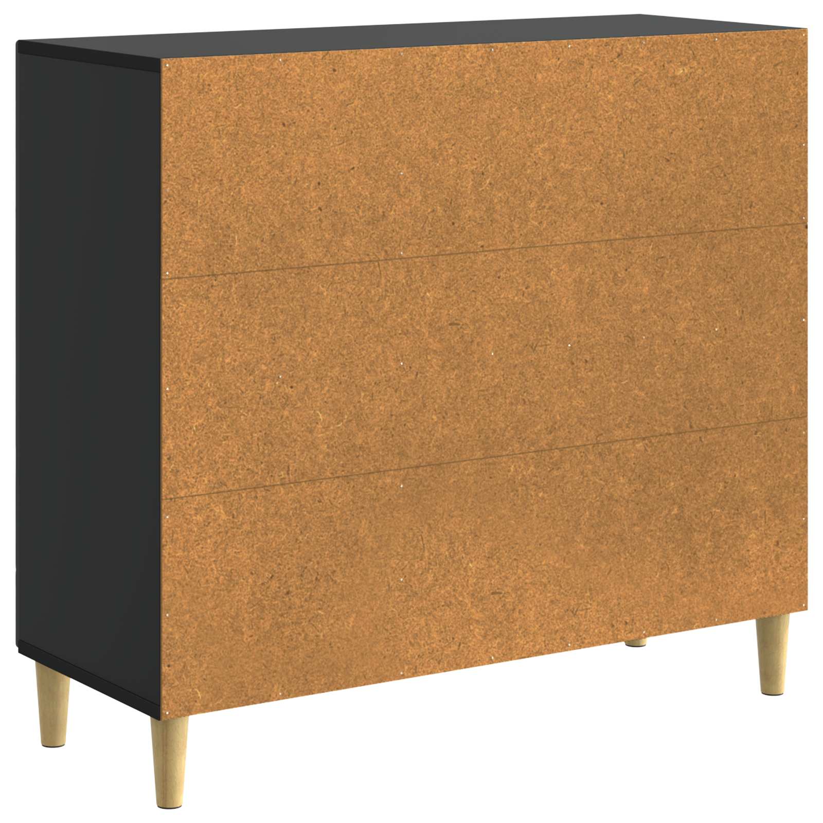 vidaXL Bufet Czarny 89 x 34,5 x 80 cm Drewno inżynieryjne