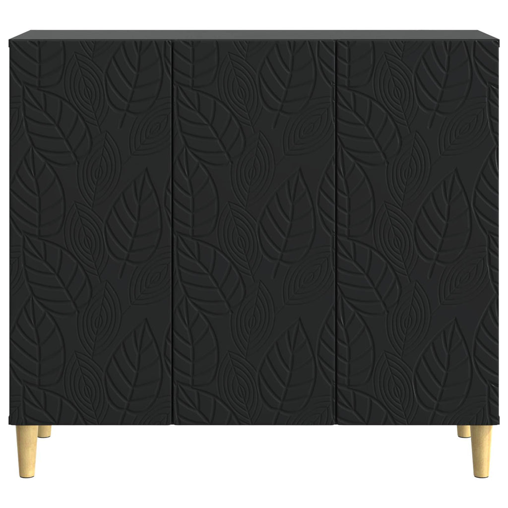 vidaXL Bufet Czarny 89 x 34,5 x 80 cm Drewno inżynieryjne