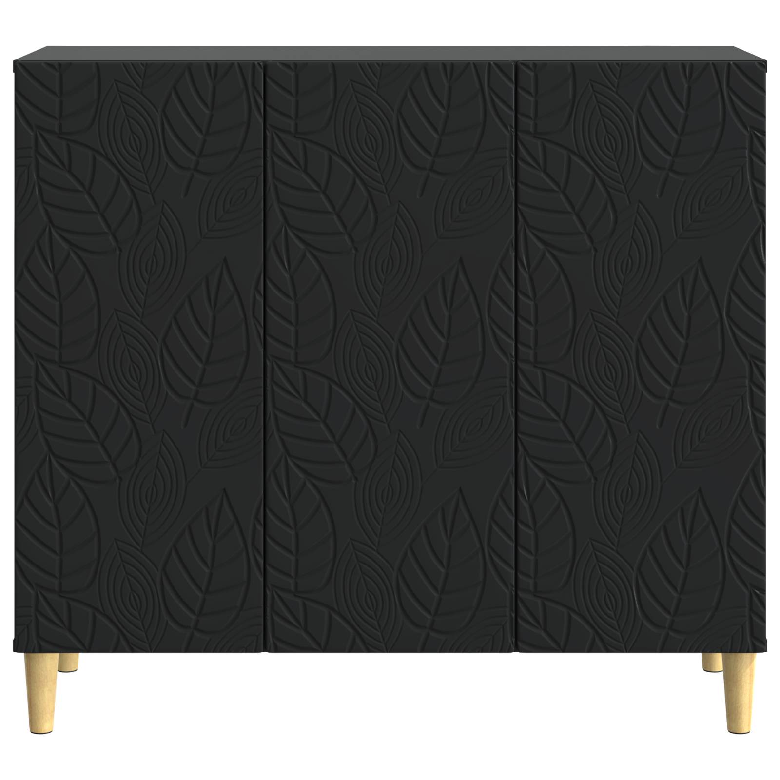 vidaXL Bufet Czarny 89 x 34,5 x 80 cm Drewno inżynieryjne