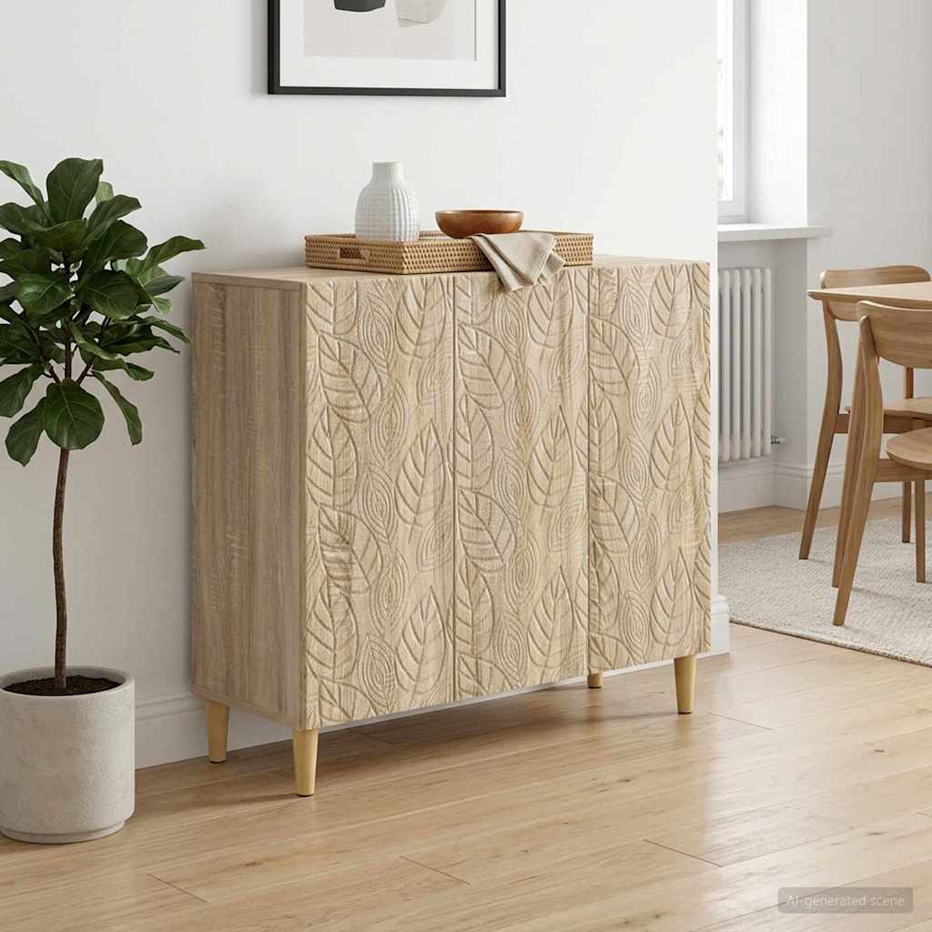 vidaXL Bufet dąb Sonoma 89 x 34,5 x 80 cm Drewno inżynieryjne